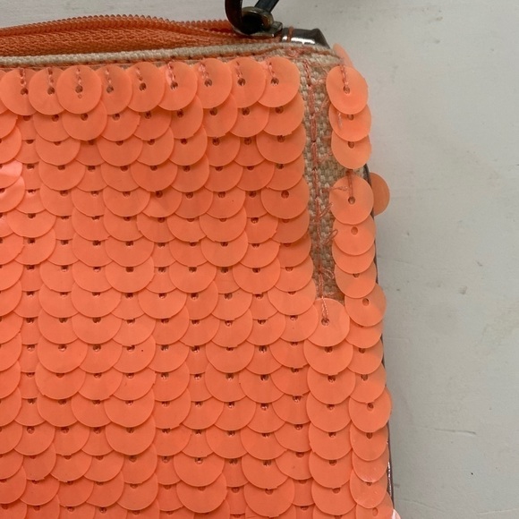 Loft Ann Taylor Orange & Tan Wristlet - Picture 4 of 5